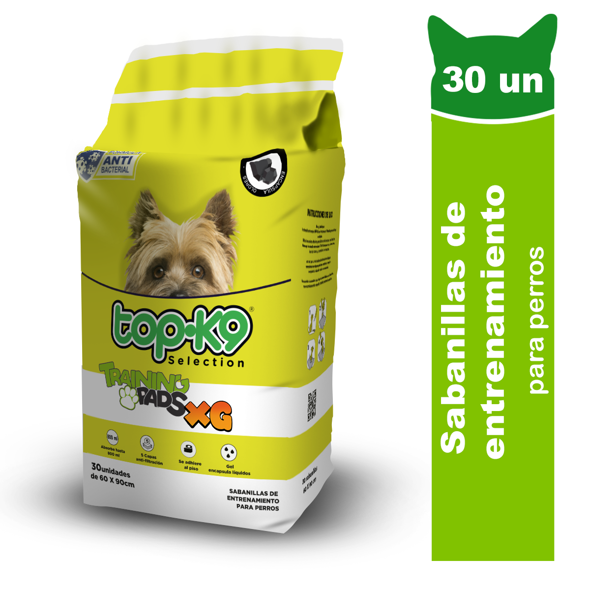 Sabanillas de Entrenamiento con Carbón Activo 60 x 90