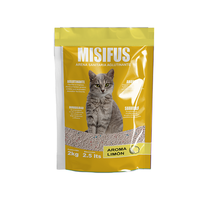 Arena Aglutinante Misifus aroma Limón