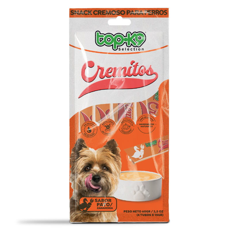 Snack Cremitos 15 g Pato/zanahoria (perro)