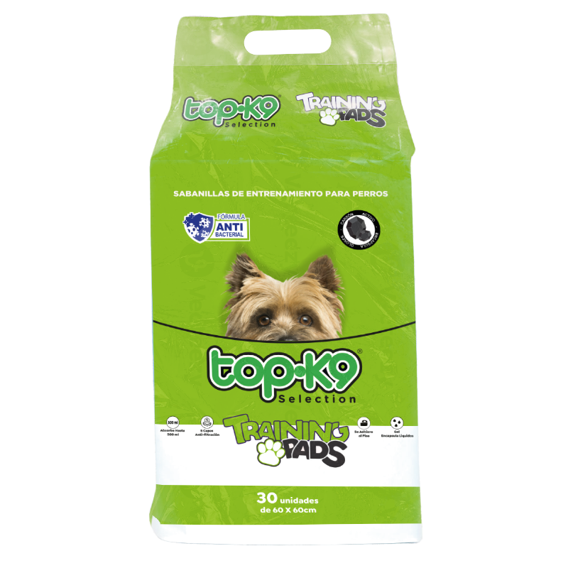 Sabanilla Topk9 Carbón Activo 60x60 Dispensador 50 unidades