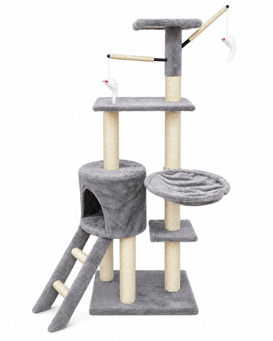 Rascador Árbol Six 138 cm Gris Claro
