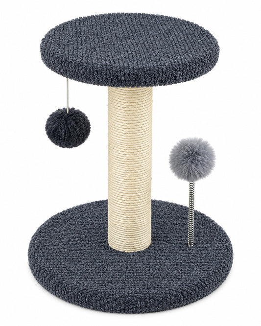 Rascador Vertical 3 niveles Gris Oscuro