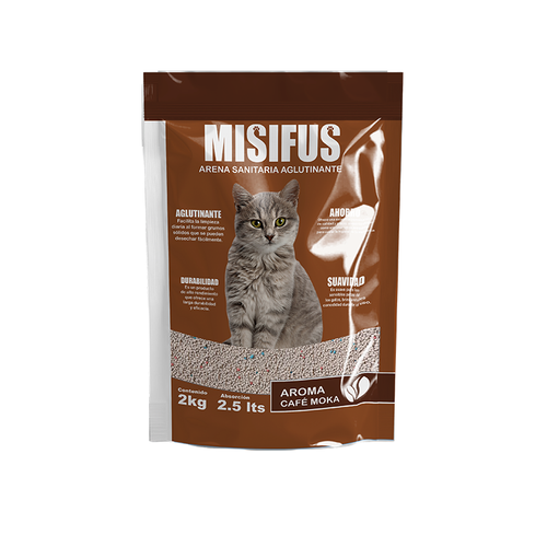 Arena Aglutinante Misifus aroma Café Moka
