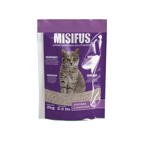 Arena Aglutinante Misifus aroma Lavanda