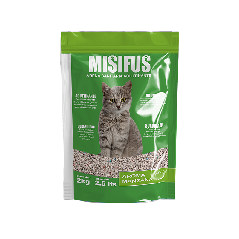 Arena Aglutinante Misifus aroma Manzana