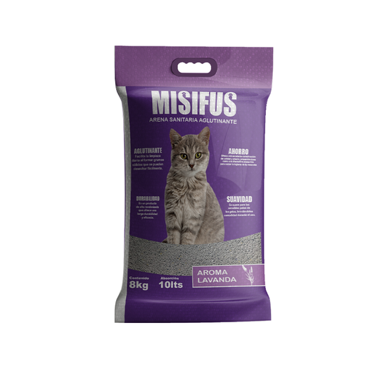 Arena Aglutinante Misifus aroma Lavanda (8 Kilos)