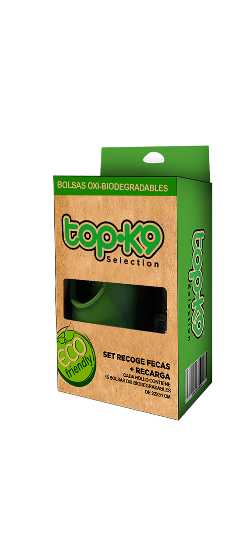 Dispensador + 2 Rollos Bolsas Oxi-Biodegradables