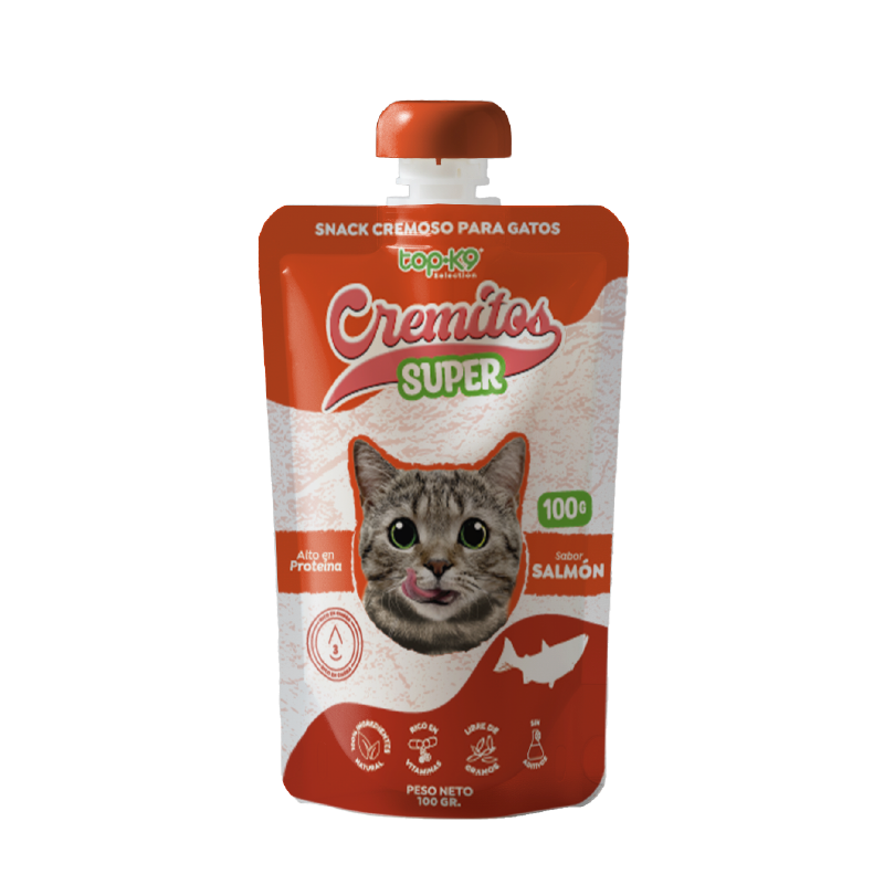 Snack Cremitos Super 100 g Salmón (gato)