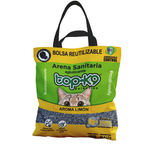 Topk9 Aglutinante 15 kg Bolsa Reutilizable Limón