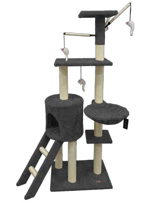 Rascador Árbol Six 138 cm gris oscuro