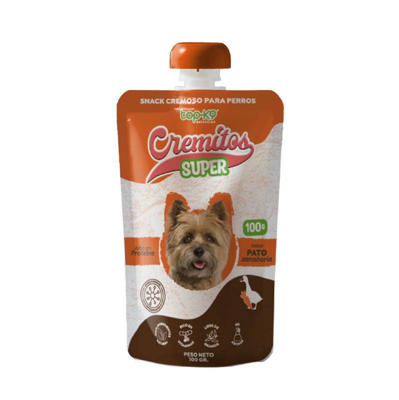 Snack Cremitos Super 100 g Pato/zanahoria (perro)