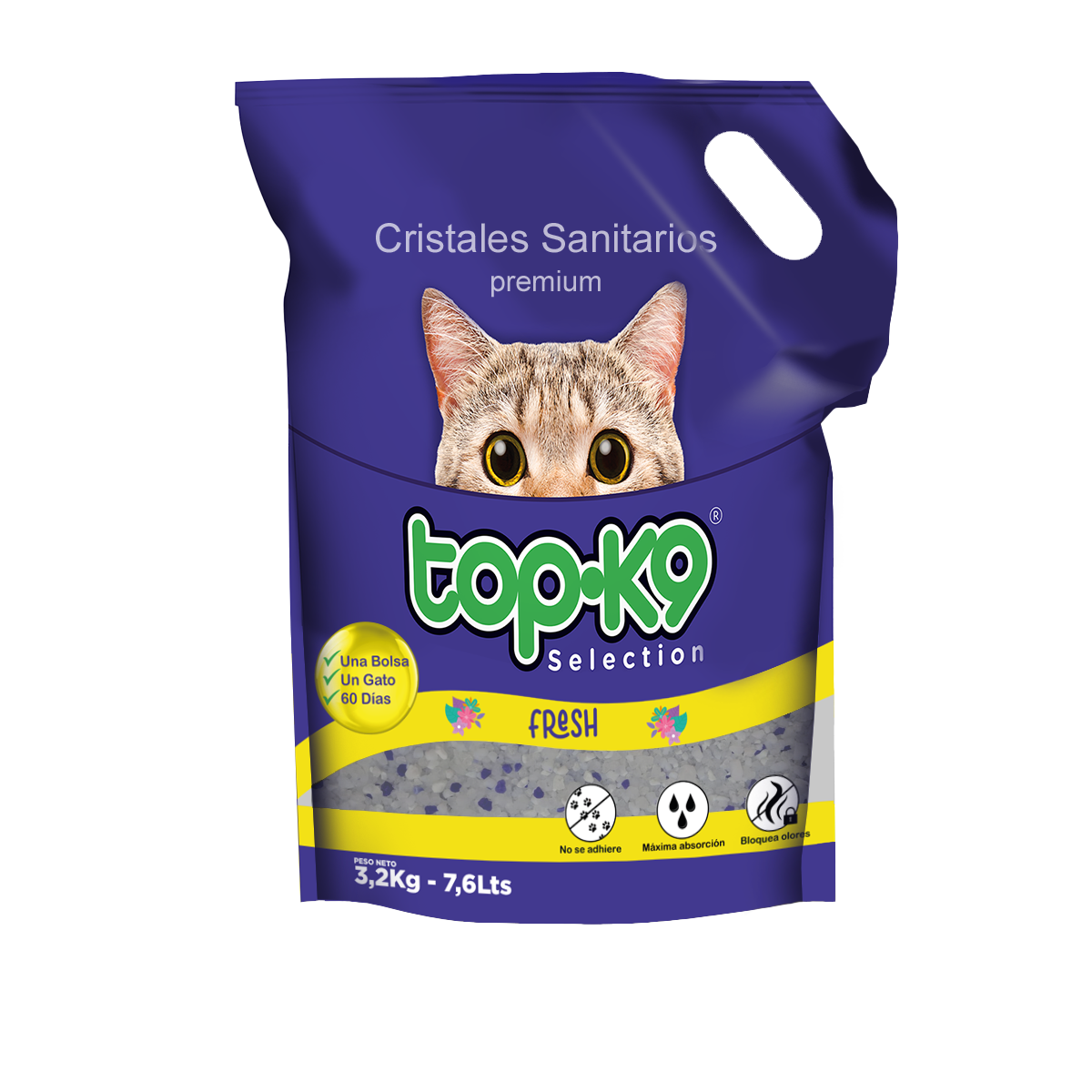 Topk9 Cristal 3,2 kg Talco de bebé