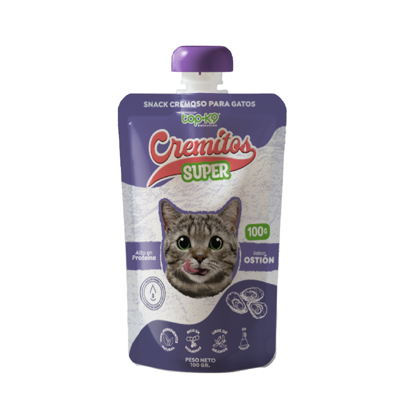 Snack Cremitos Super 100 g Ostión (gato)