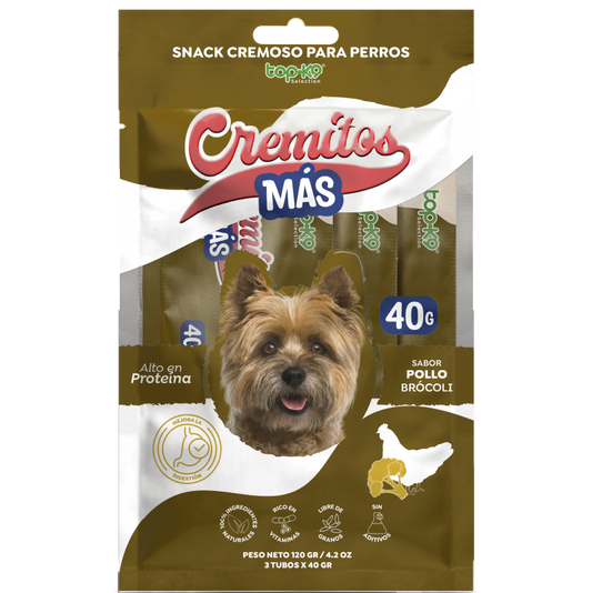 Snack Cremitos Más 40 g Pollo/brócoli (perro)