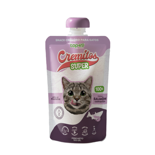 Snack Cremitos Super 100 g Salmón/camarón (gato)