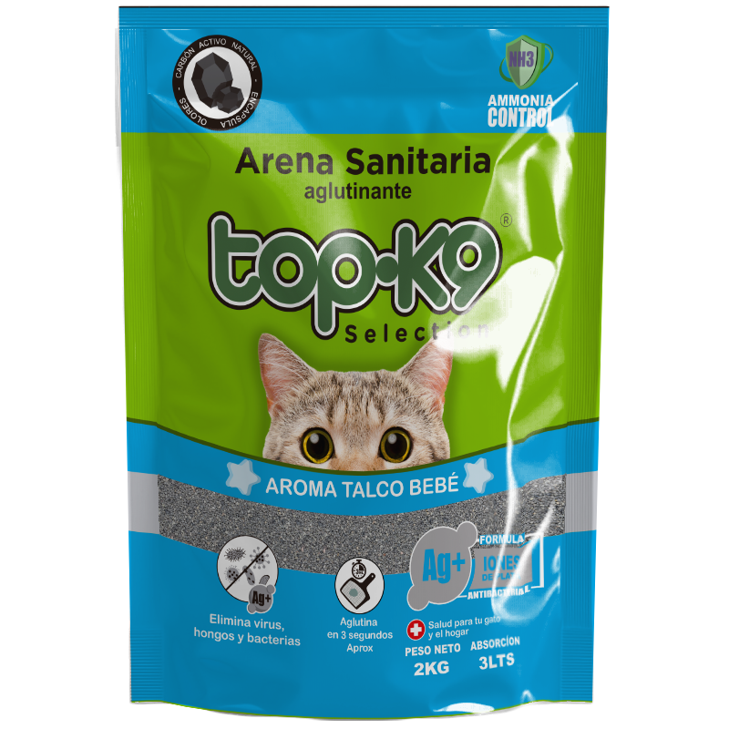 Topk9 Aglutinante 2 kg Talco de bebé
