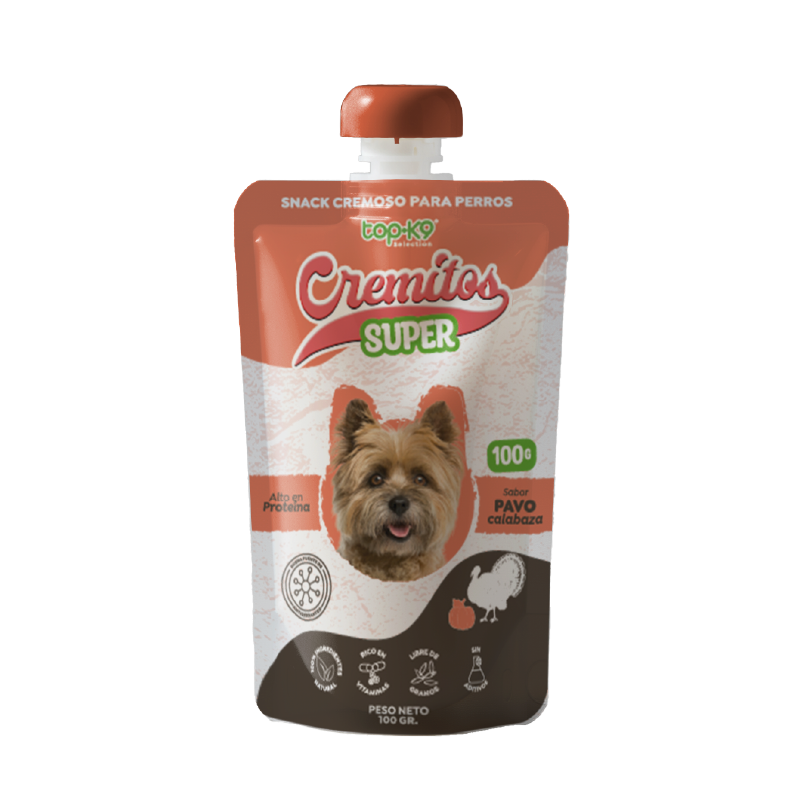 Snack Cremitos Super 100 g Pavo/calabaza (perro)
