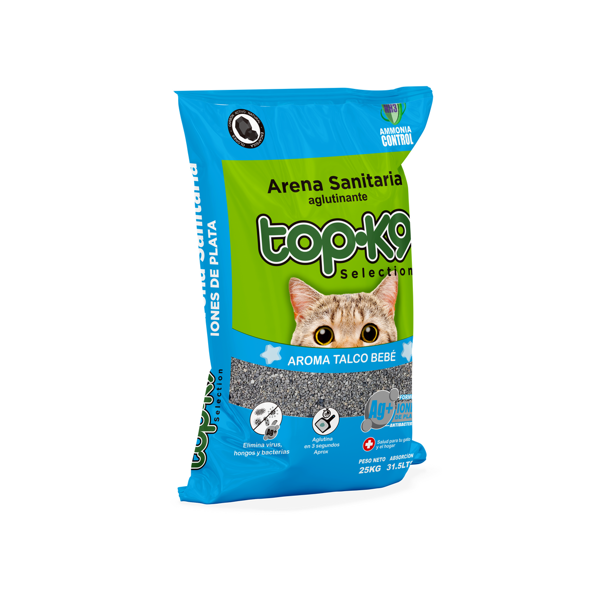 Topk9 Aglutinante 25 kg Talco de bebé