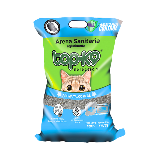 Topk9 Aglutinante 10 kg Talco de bebé