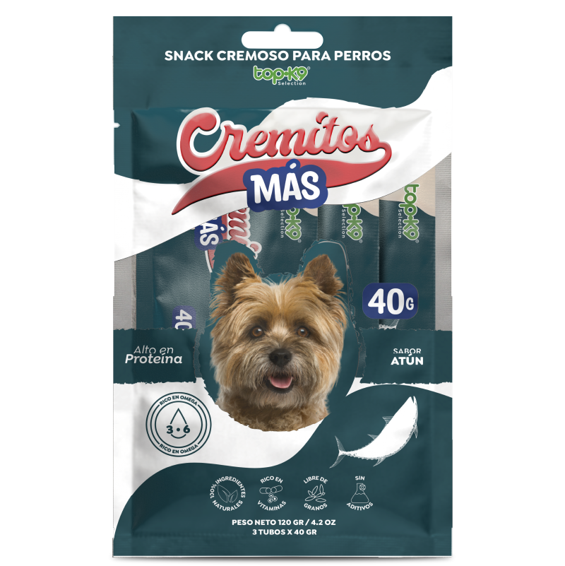 Snack Cremitos Más 40 g Atún (perro)