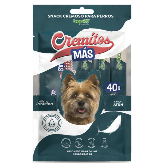 Snack Cremitos Más 40 g Atún (perro)