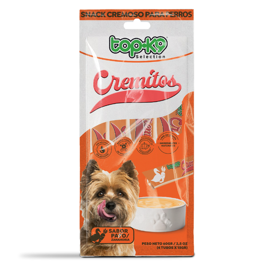 Snack Cremitos 15 g Pato/zanahoria (perro)