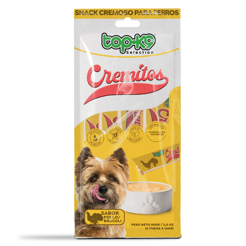 Snack Cremitos 15 g Pollo/brócoli (perro)