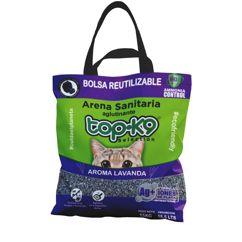 Topk9 Aglutinante Iones Ag+ 15 kg Reutilizable Lavanda