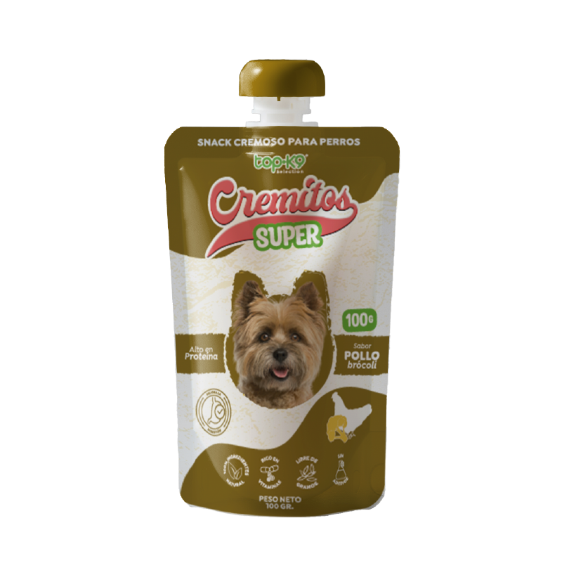Snack Cremitos Super 100 g Pollo/brócoli (perro)