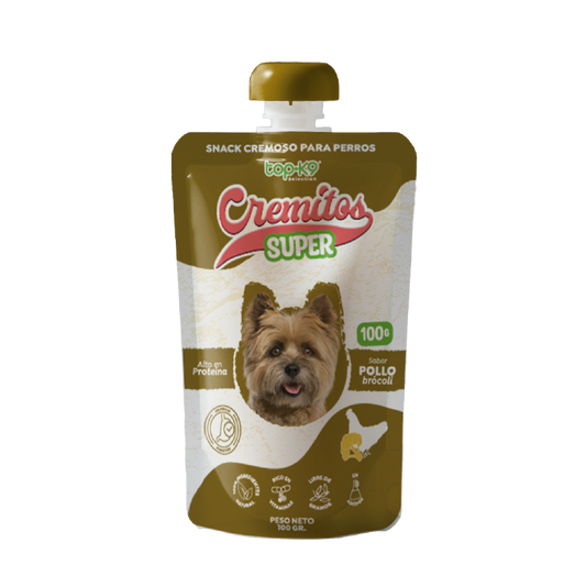 Snack Cremitos Super 100 g Pollo/brócoli (perro)