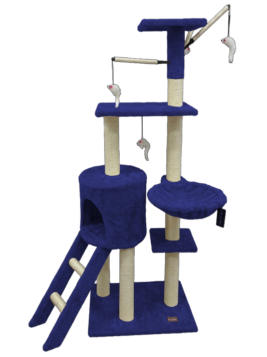 Rascador Árbol Six 138 cm Azul Marino