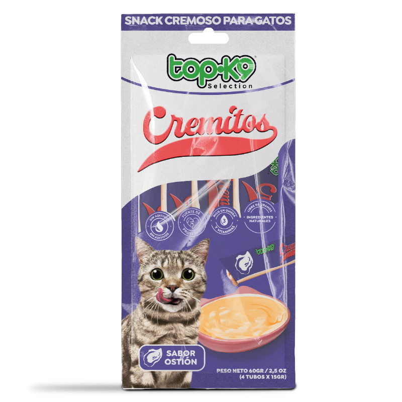 Snack Cremitos 15 g Ostión (gato)