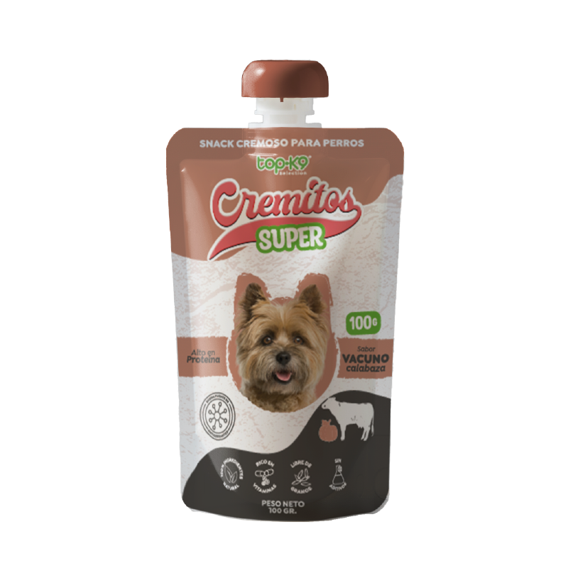 Snack Cremitos Super 100 g Vacuno/calabaza (perro)