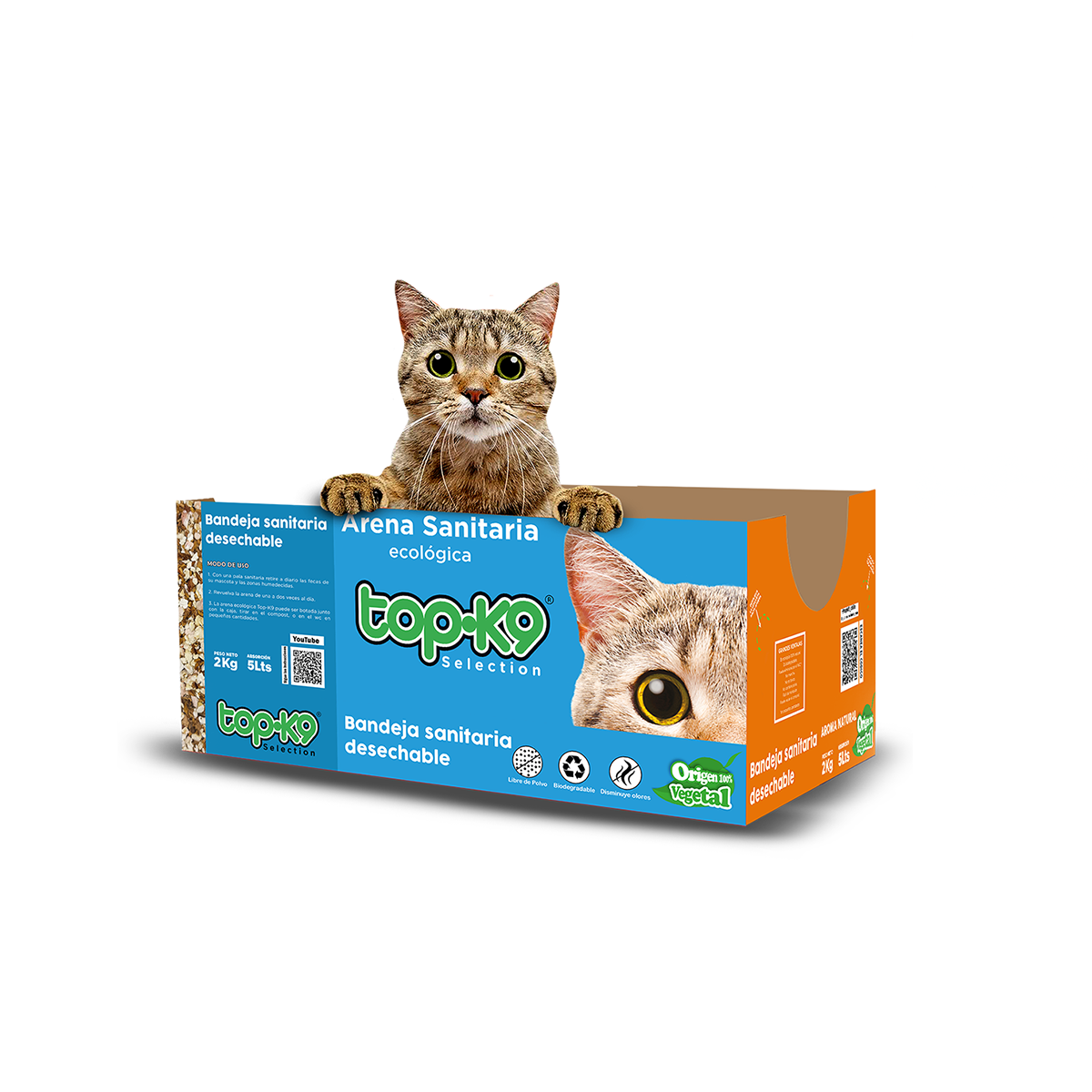 Topk9 Ecomix Arenero desechable 2 kg