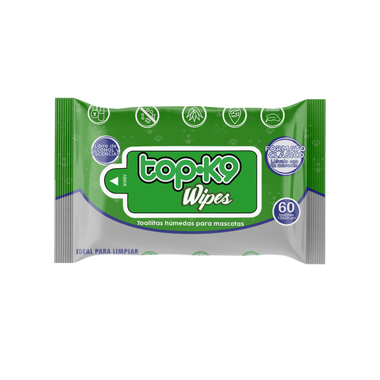 Wipes Topk9 Toallitas húmedas sachet 60 unidades