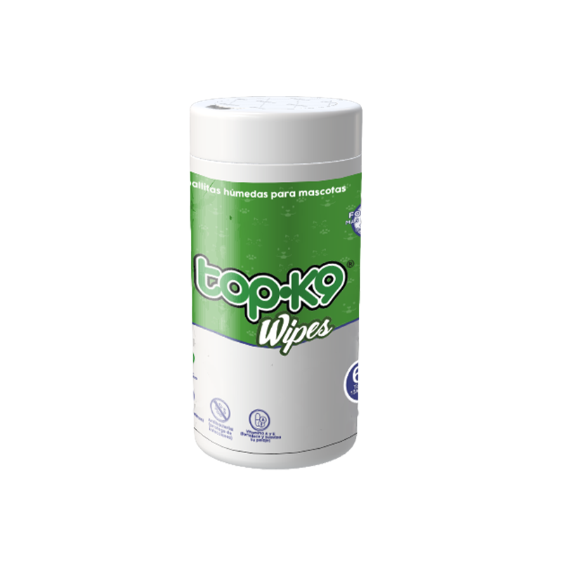 Wipes Topk9 Toallitas húmedas tubos 60 unidades