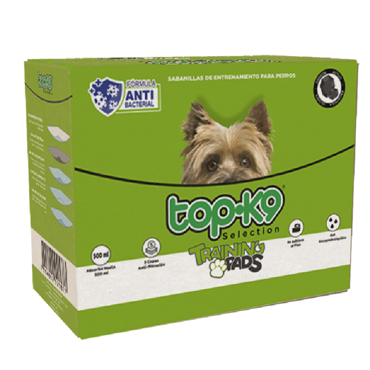 Sabanilla Topk9 Carbón Activo 60x60 Dispensador 100 undidades