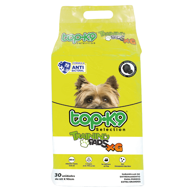 Sabanilla Topk9 Carbón Activo 60x90 30 unidades