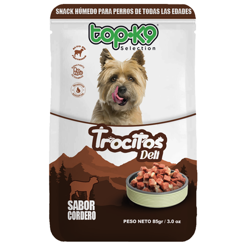 Snack Trocitos Deli sabor Cordero