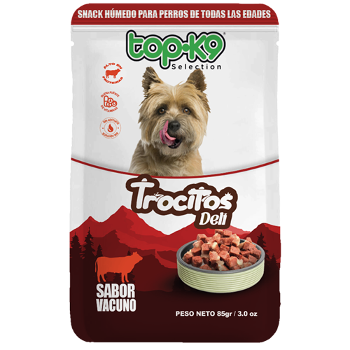 Snack Trocitos Deli sabor Vacuno 85gr