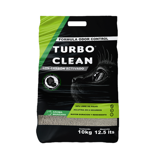 Arena Aglutinante Turbo Clean aroma Manzana (10 kilos)
